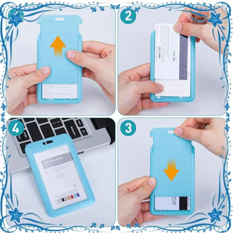 Hard Plastic Sliding ID Badge Holder With Retractable Badge Reel Clips Id Badge Holder 3 Pack Light Blue
Hard Plastic Sliding ID Badge Holder With Retractable Badge Reel Clips Id Badge Holder 3 Pack Light Blue