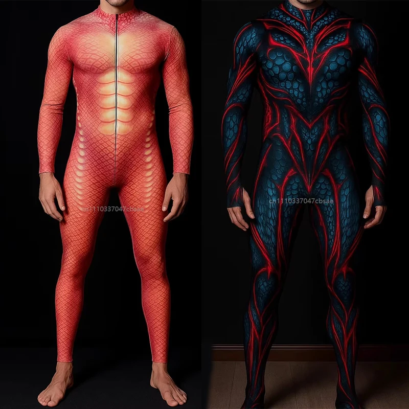 Men Punk Muscle Tight Jumpsuit Armor Cool Printed Cosplay Costume Halloween Perfermence Zentai Suit Carnival Stage Outfit 2026
Men Punk Muscle Tight Jumpsuit Armor Cool Printed Cosplay Costume Halloween Perfermence Zentai Suit Carnival Stage Outfit 2026