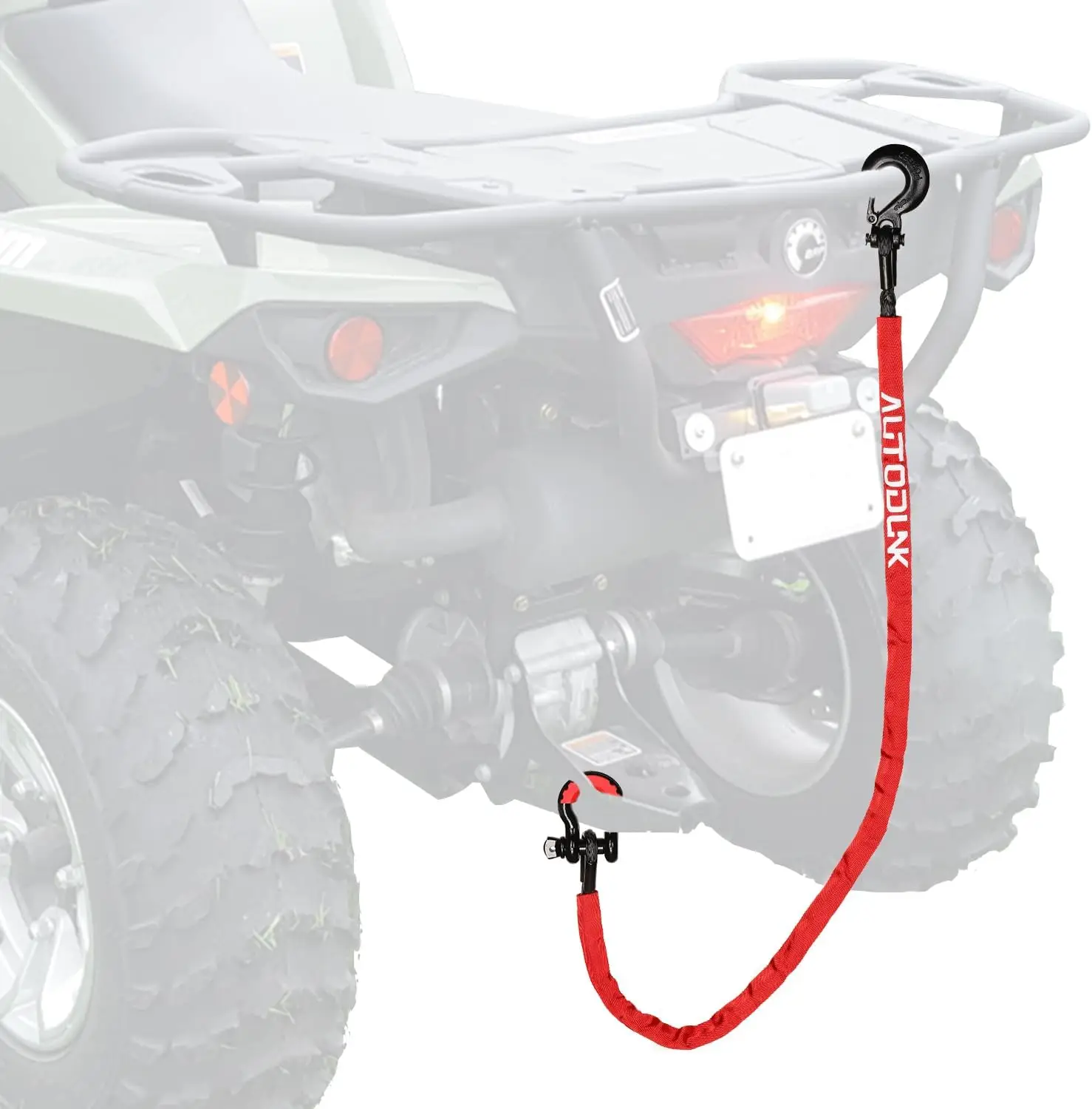 4FT Heavy-Duty ATV/UTV Tow Strap with Winch Hook & D-Ring Shackle, 19,400LBS Capacity for Mud Recovery
4FT Heavy-Duty ATV/UTV Tow Strap with Winch Hook & D-Ring Shackle, 19,400LBS Capacity for Mud Recovery