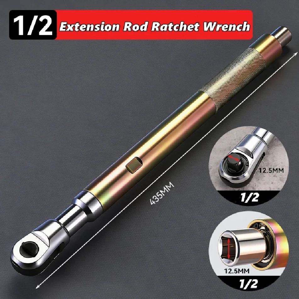 Offset Impact Extension Wrench, Self-contained Ratchet Extended Wrench High Torque Auto Repair Tool 1/2 Manual Automatic Tool
Offset Impact Extension Wrench, Self-contained Ratchet Extended Wrench High Torque Auto Repair Tool 1/2 Manual Automatic Tool