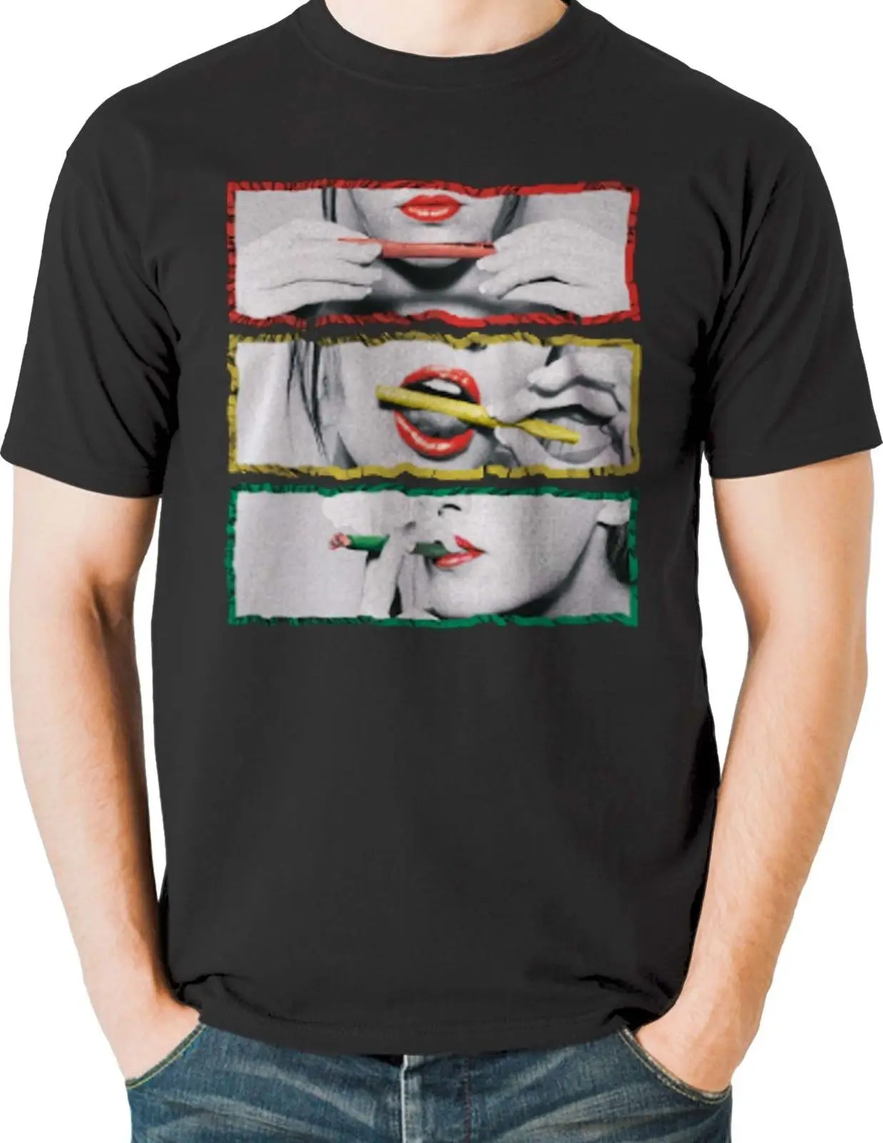 Fashion Sexy Roll Lick Smoke Rasta T-Shirt. Summer Cotton Short Sleeve O-Neck mens T Shirt New S-3XL
Fashion Sexy Roll Lick Smoke Rasta T-Shirt. Summer Cotton Short Sleeve O-Neck mens T Shirt New S-3XL