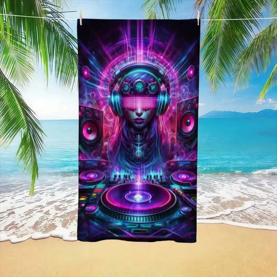 Extra Large Cyberpunk DJ Pattern Beach Towel 100% Polyester Quick Dry Soft Flannel Towel
Extra Large Cyberpunk DJ Pattern Beach Towel 100% Polyester Quick Dry Soft Flannel Towel