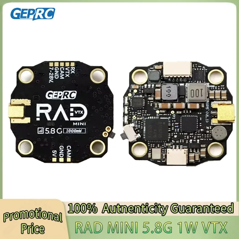GEPRC RAD MINI 1W 5.8G 1000mW FPV VTX 2 - 6S 20X20mm RC Accessories Excellent Compatibility for RC Models
