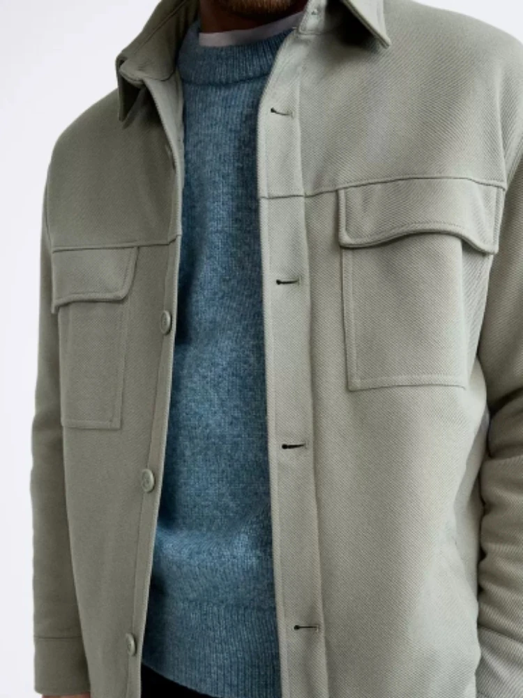 Весенняя мужская одежда с текстурой irt Jaet, многоэтажная рабочая одежда, повседневная верхняя одежда с длинным воротником све для средней молодежи
Весенняя мужская одежда с текстурой irt Jaet, многоэтажная рабочая одежда, повседневная верхняя одежда с длинным воротником све для средней молодежи