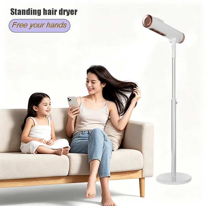 Household Vertical Hair Dryer Negative Ion High Power Quick Drying Folding Floor Standing Cold Hot Air Blower for Home Dorm
Household Vertical Hair Dryer Negative Ion High Power Quick Drying Folding Floor Standing Cold Hot Air Blower for Home Dorm