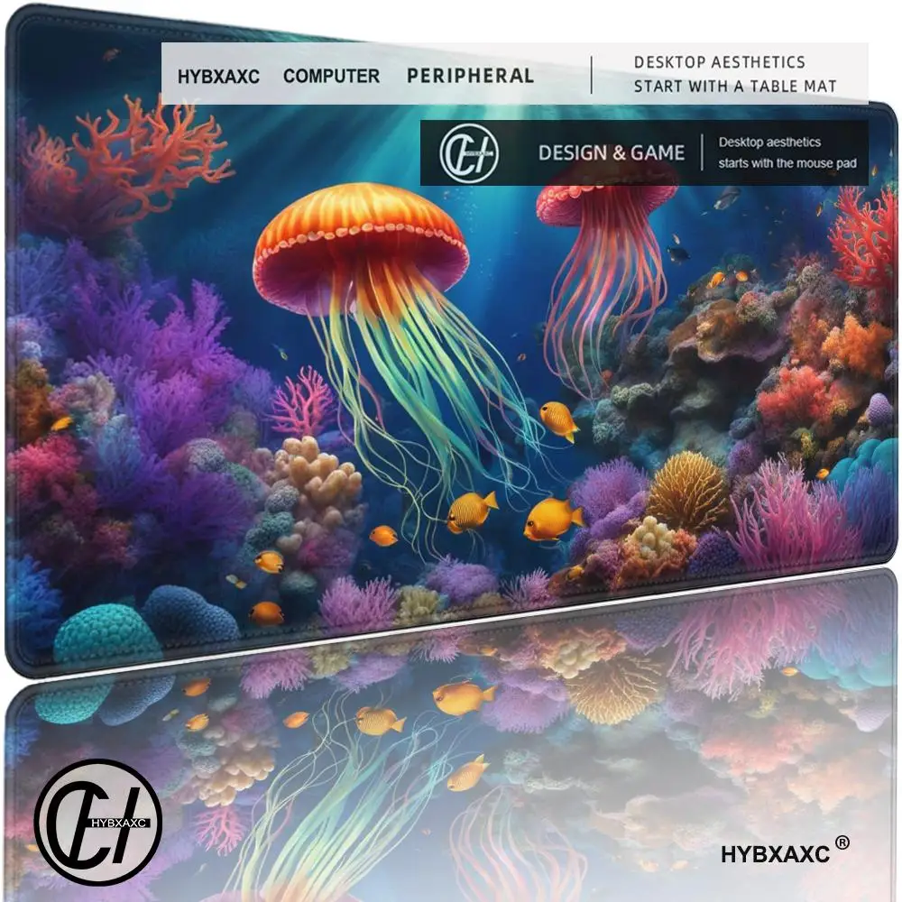 Ocean Jellyfish Gaming Mouse Pad Colorful Underwater Fish Coral XL ExpansionPad Computer Office Keyboard DeskPad Thick Anti slip
Ocean Jellyfish Gaming Mouse Pad Colorful Underwater Fish Coral XL ExpansionPad Computer Office Keyboard DeskPad Thick Anti slip