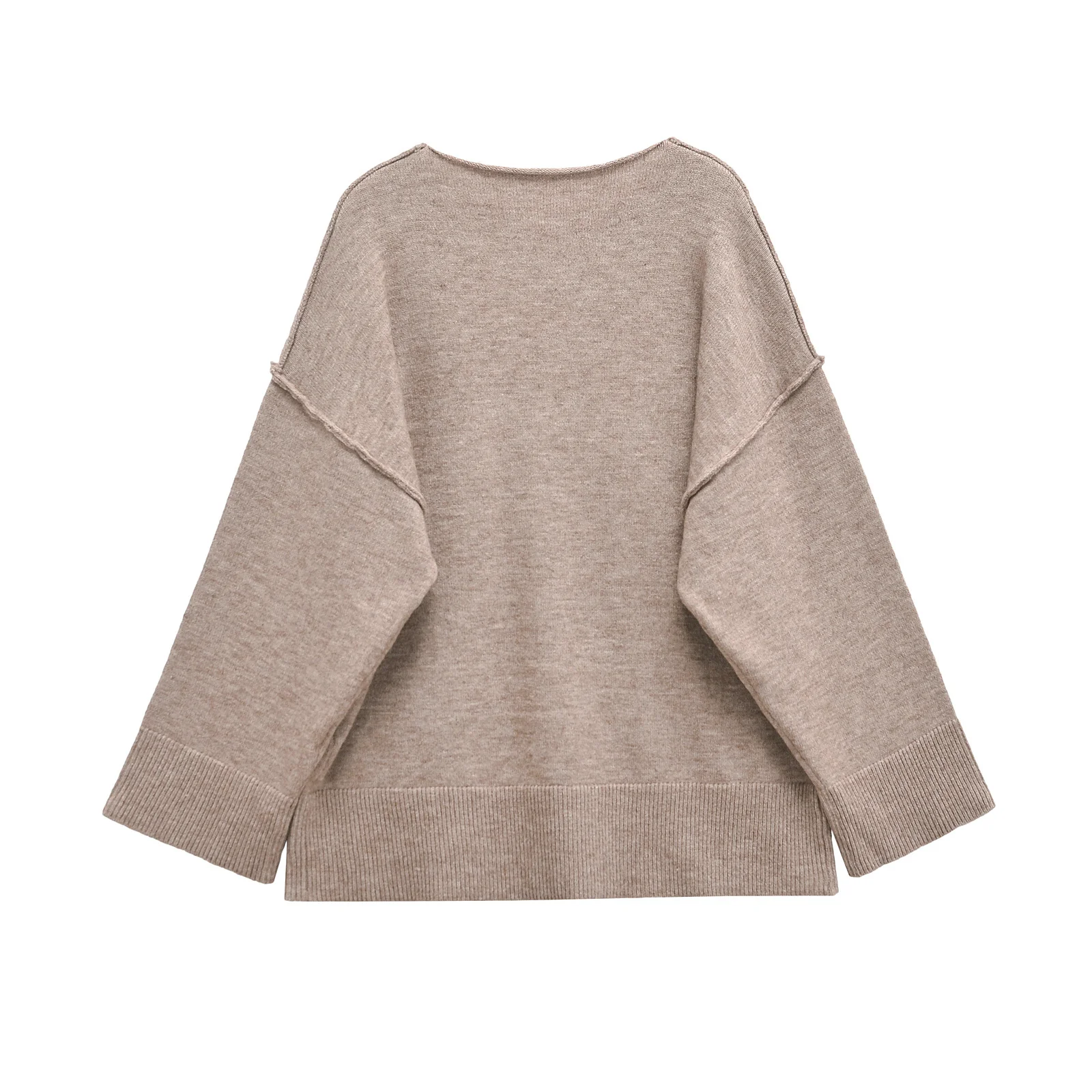 ZAB Autumn New Women's Faion Knitted Sweater ket Decor Flat Needle Wind Design Street Sle Long Sve round Ne Polye...
ZAB Autumn New Women's Faion Knitted Sweater ket Decor Flat Needle Wind Design Street Sle Long Sve round Ne Polye...
