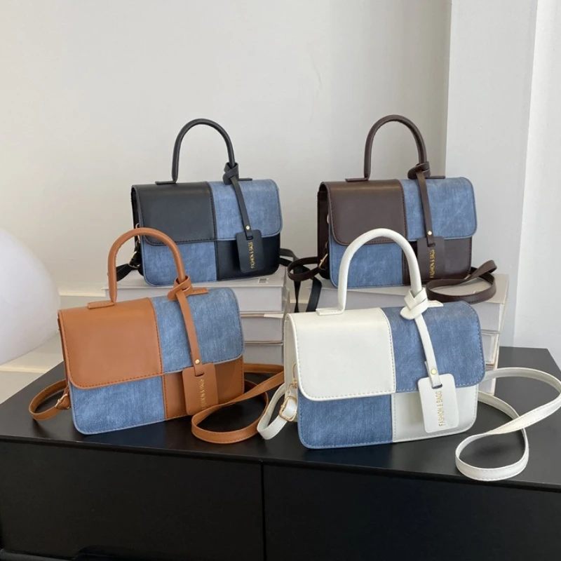 Vintage Patchwork Leather Crossbody Bag ,fashion Top Handle Bag for Women Casual Flap Handbag Daily Commuter Crossbody Purse
Vintage Patchwork Leather Crossbody Bag ,fashion Top Handle Bag for Women Casual Flap Handbag Daily Commuter Crossbody Purse
