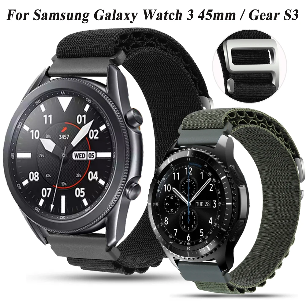 Ремешок 22 мм для Samsung Gear S3 Classic/Frontier, нейлоновый браслет для Galaxy Watch 3, 45 мм, 46 мм, сменный Браслет для умных часов
Ремешок 22 мм для Samsung Gear S3 Classic/Frontier, нейлоновый браслет для Galaxy Watch 3, 45 мм, 46 мм, сменный Браслет для умных часов