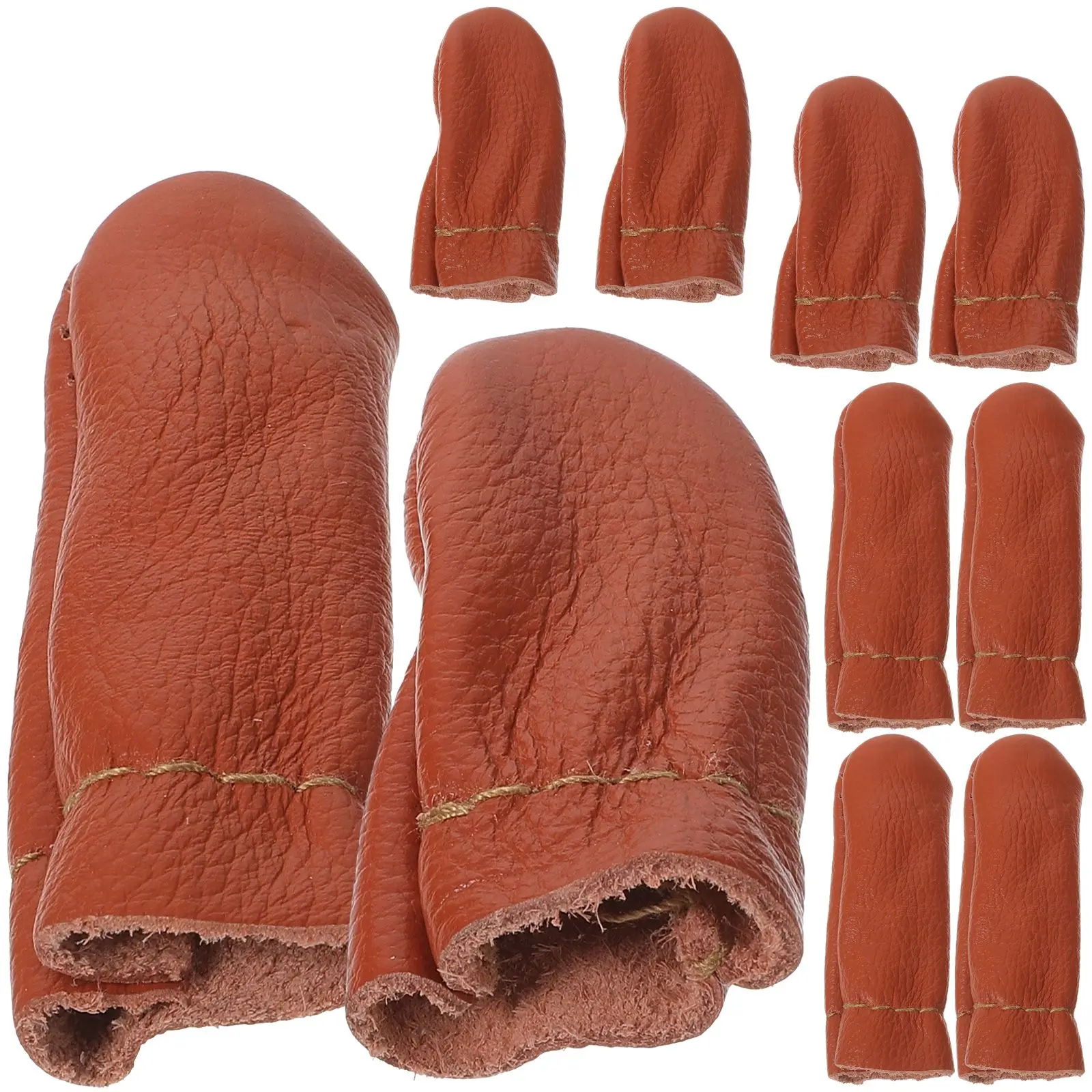 10 Pcs Thimble Finger Cot Protector Reusable Cots Covers Small Gloves Resistance Hand Sewing Guard Fingertip Protectors Pu
10 Pcs Thimble Finger Cot Protector Reusable Cots Covers Small Gloves Resistance Hand Sewing Guard Fingertip Protectors Pu