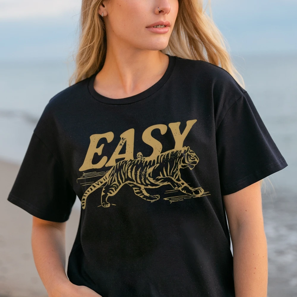 Easy Tiger Graphic Cotton Tee Comfort Color Breathable Top T-Shirt For Summer Spring Women Men Retro Y2K Fashion Style Oversized
Easy Tiger Graphic Cotton Tee Comfort Color Breathable Top T-Shirt For Summer Spring Women Men Retro Y2K Fashion Style Oversized