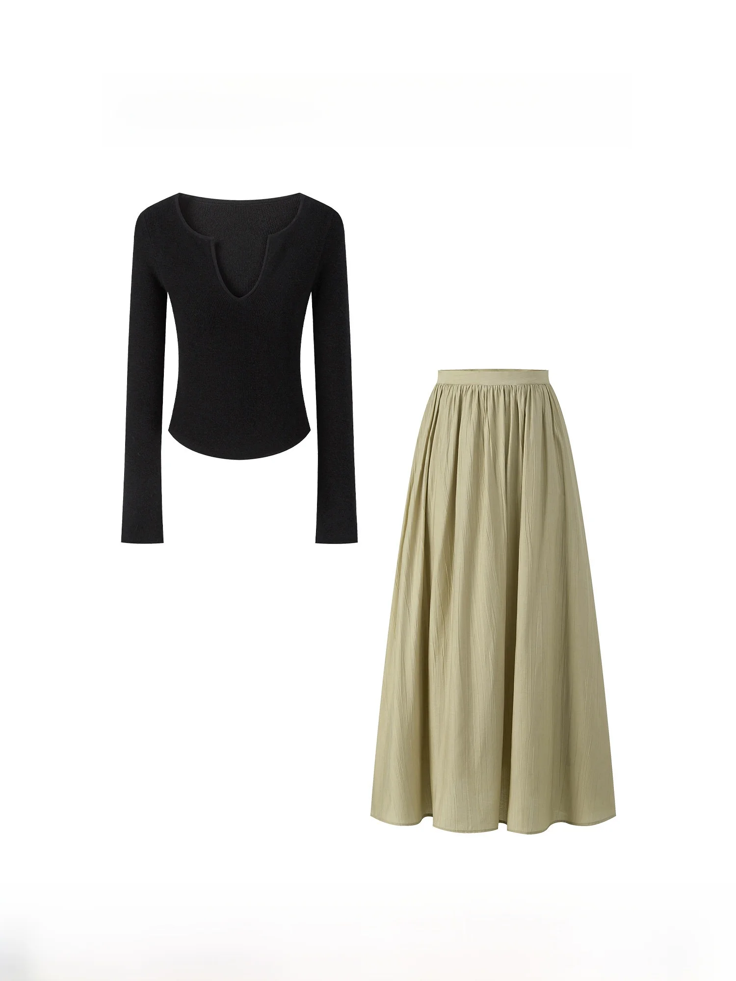 Комплект из футболки с V-образным вырезом и длинным рукавом и юбки А-силуэта для женщин, повседневный летний наряд для девушек 8-25 лет
Комплект из футболки с V-образным вырезом и длинным рукавом и юбки А-силуэта для женщин, повседневный летний наряд для девушек 8-25 лет