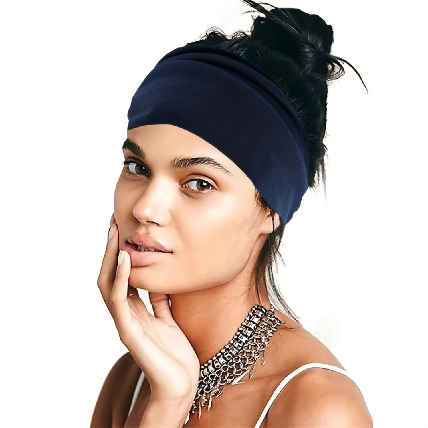 6pcs Solid Color Wide Brim Head Bands - Elastic, Sweat-Wicking, Non-Slip for Yoga, Gym & Sports - Stylish, Durable, Comfortable
6pcs Solid Color Wide Brim Head Bands - Elastic, Sweat-Wicking, Non-Slip for Yoga, Gym & Sports - Stylish, Durable, Comfortable