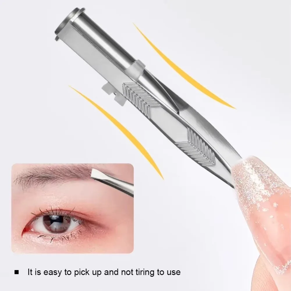 Stainless Steel LED Eyebrow Tweezers Angle Mouth Oblique Tip Eyebrow Trimming Clip Slanted with Light Hair Removal Clip 
Stainless Steel LED Eyebrow Tweezers Angle Mouth Oblique Tip Eyebrow Trimming Clip Slanted with Light Hair Removal Clip