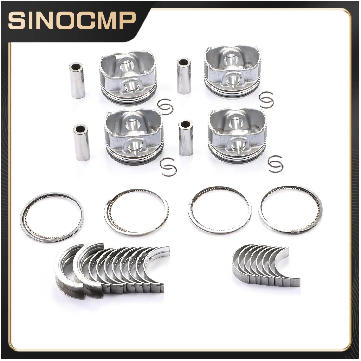 1Set GM1.4L Overhaul Parts (Piston + Piston Pin + Piston Ring + Large and Small Bushings) For 2011-2015 Chevrolet Cruze 1.4L
1Set GM1.4L Overhaul Parts (Piston + Piston Pin + Piston Ring + Large and Small Bushings) For 2011-2015 Chevrolet Cruze 1.4L