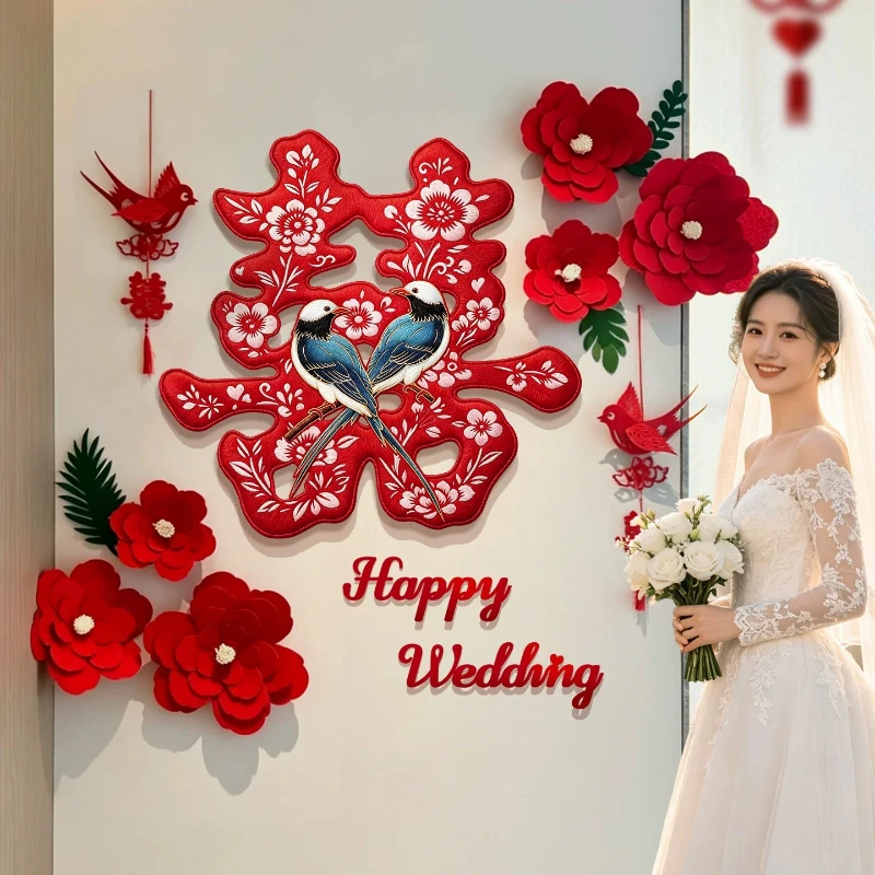 LH wedding room decoration photo background wall high-end wedding decoration set
LH wedding room decoration photo background wall high-end wedding decoration set