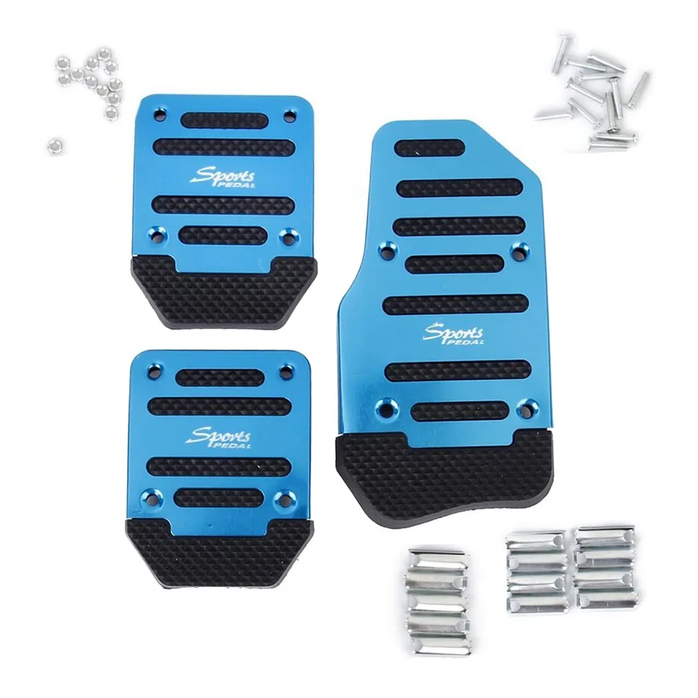 Накладки на педали A73Q-3Pcs (3 шт.): на педаль газа, тормоза и сцепления, нескользящие, для автомобилей с МКПП, синие
Накладки на педали A73Q-3Pcs (3 шт.): на педаль газа, тормоза и сцепления, нескользящие, для автомобилей с МКПП, синие