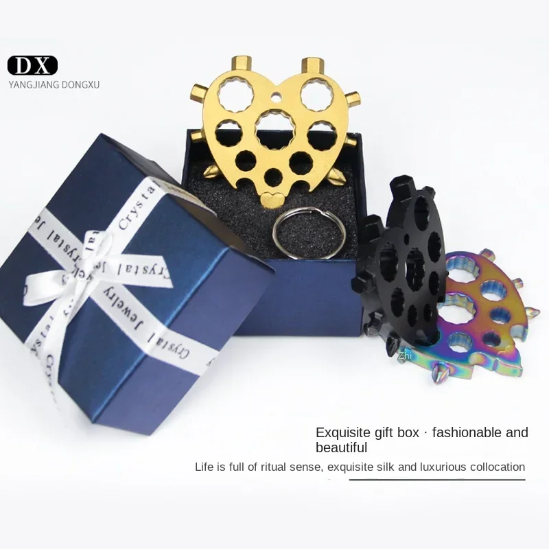 Многофункциональный гаечный ключ в форме сердца из нержавеющей стали восьмиугольный шестигранный гаечный ключ 20 в 1 портативный маленький инструмент
Многофункциональный гаечный ключ в форме сердца из нержавеющей стали восьмиугольный шестигранный гаечный ключ 20 в 1 портативный маленький инструмент