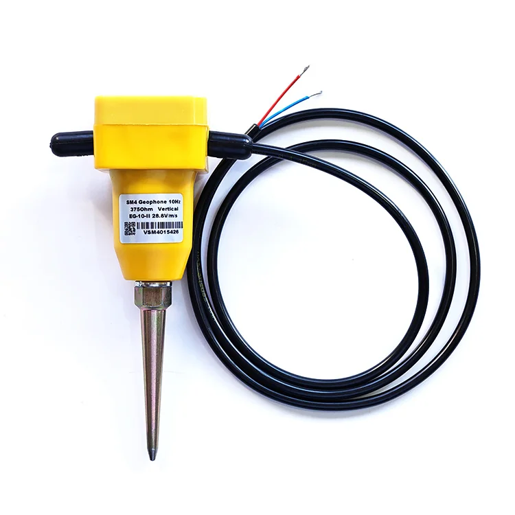 Professional SM4 Geophone 10Hz Vertical Waterproof Land case 1m Cable No Connector Seismic Survey 10 Hz Geophone
Professional SM4 Geophone 10Hz Vertical Waterproof Land case 1m Cable No Connector Seismic Survey 10 Hz Geophone