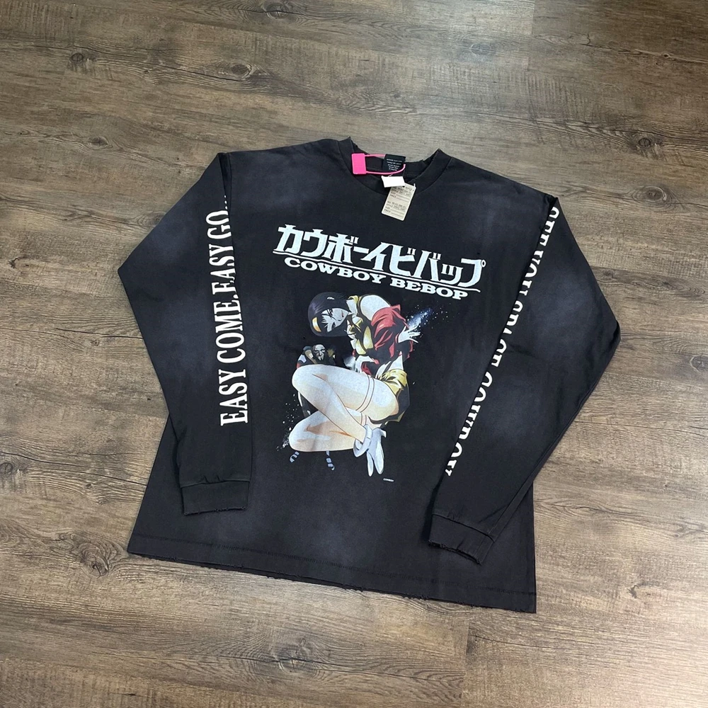 Yao Fashion SAINT OF MICHAEL Oversize Повседневные ретро топы с длинными рукавами Мужская одежда Уличная одежда Y2k Мешковатая футболка для мужчин унисекс
Yao Fashion SAINT OF MICHAEL Oversize Повседневные ретро топы с длинными рукавами Мужская одежда Уличная одежда Y2k Мешковатая футболка для мужчин унисекс