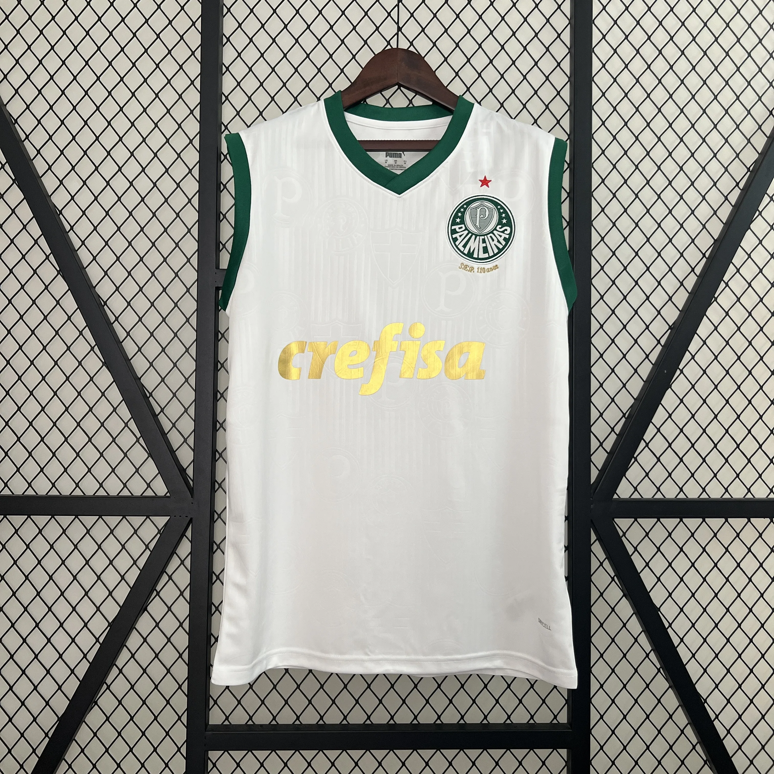 Мужской жилет Palmeiras 2024/25, белая быстросохнущая одежда, тренировочная футбольная рубашка, S-4XL
Мужской жилет Palmeiras 2024/25, белая быстросохнущая одежда, тренировочная футбольная рубашка, S-4XL