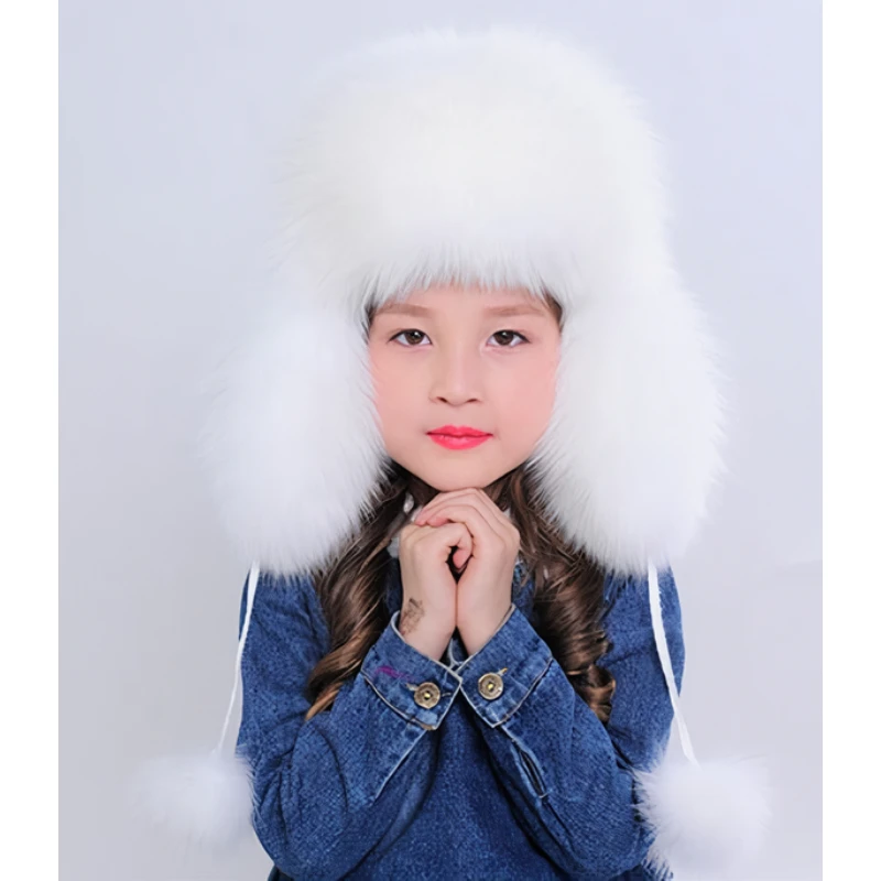 High Quality Winter kids Real Fox Fur Hat Fluffy Novelty Hat For Children Soft Warm Ushanka Earflap Hat
High Quality Winter kids Real Fox Fur Hat Fluffy Novelty Hat For Children Soft Warm Ushanka Earflap Hat