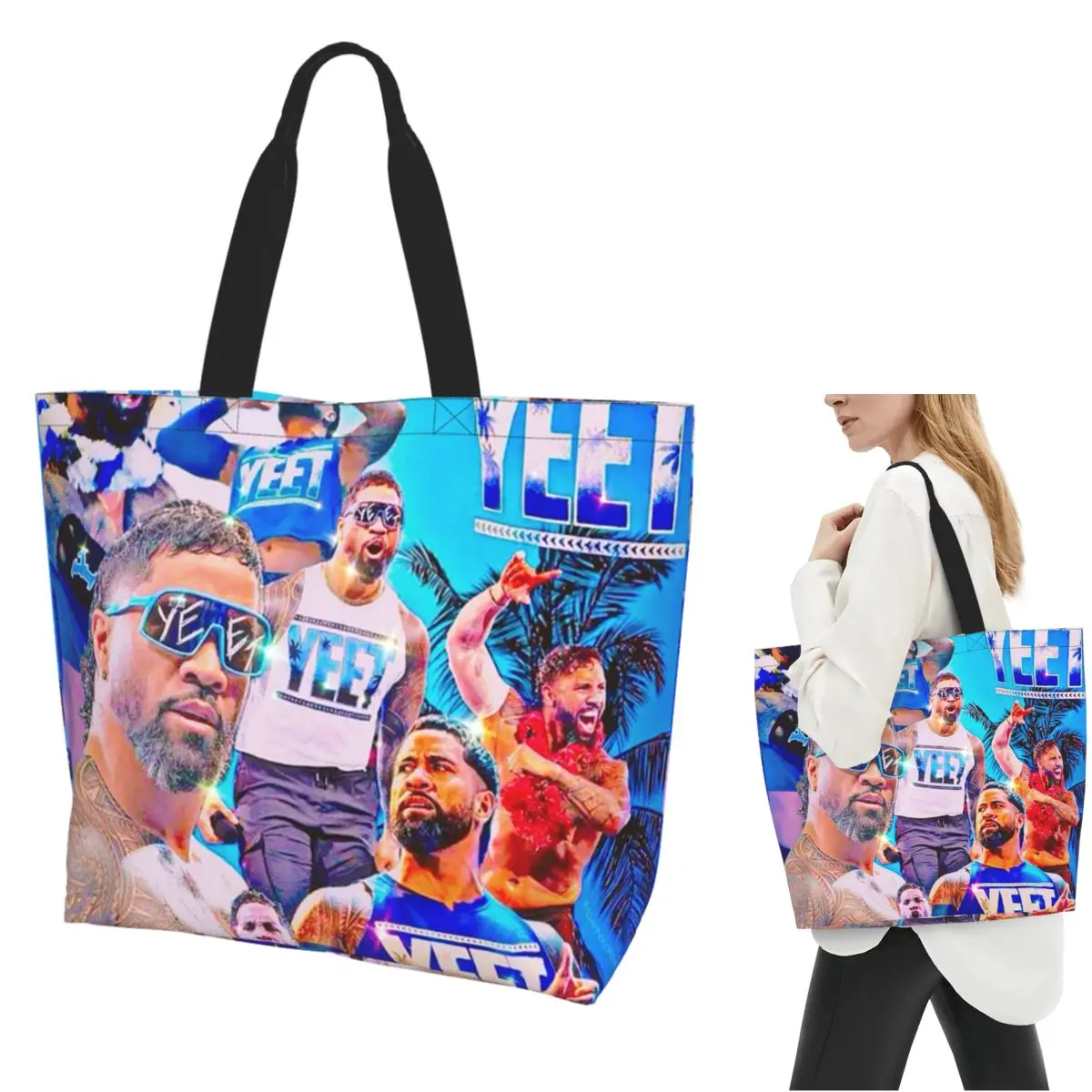 WWE Jey Uso Maint Event 2024 Shopping Tote Bag Canvas Large Capacity Shoulder Bags Shopper Grocery Handbag for Women
WWE Jey Uso Maint Event 2024 Shopping Tote Bag Canvas Large Capacity Shoulder Bags Shopper Grocery Handbag for Women