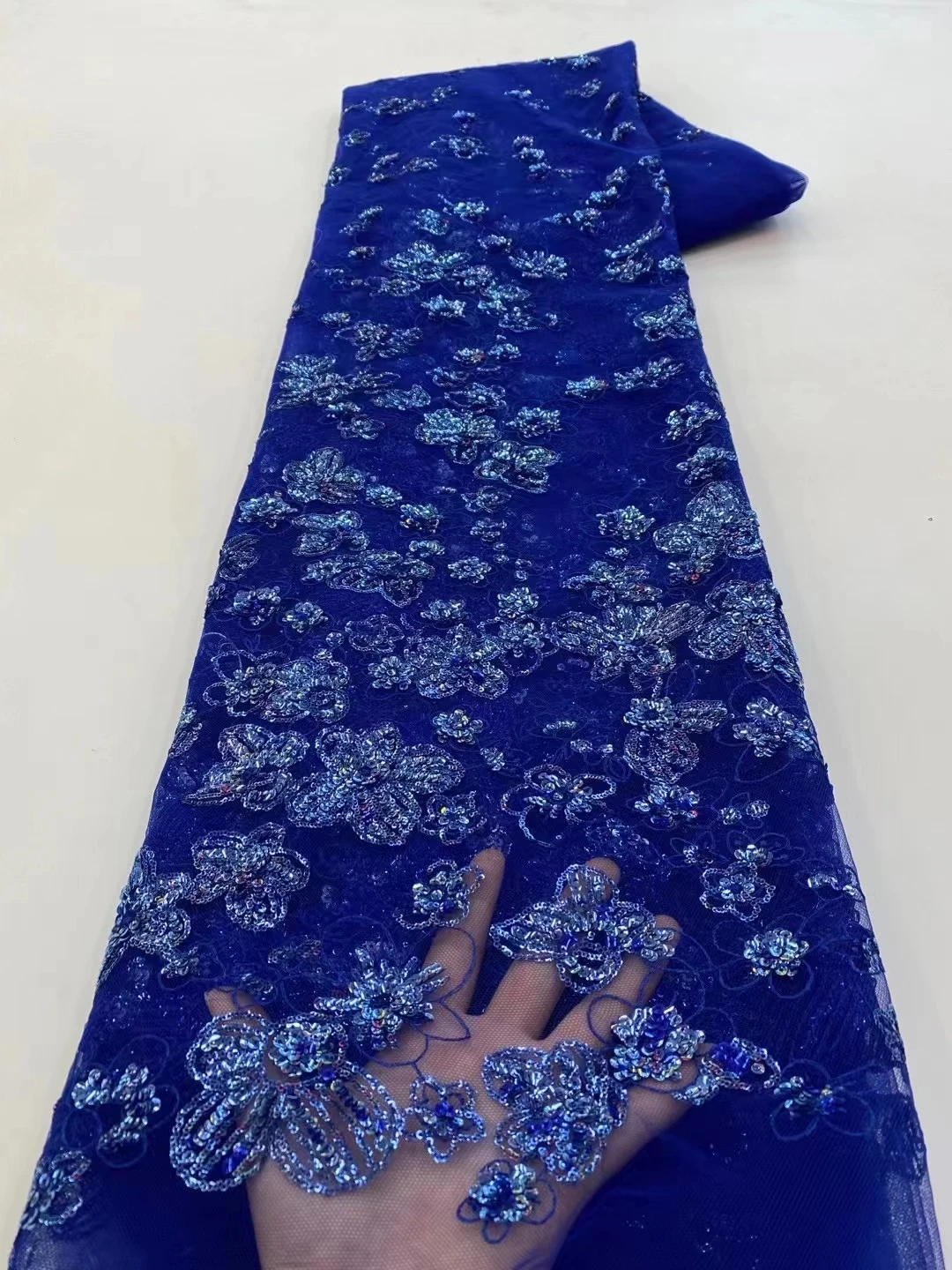 Latest Royal Blue French Handmade Beads Lace Fabric 2023 African Sequins Tulle Lace Fabric For Wedding Party Dress Sew KXX23164 
Latest Royal Blue French Handmade Beads Lace Fabric 2023 African Sequins Tulle Lace Fabric For Wedding Party Dress Sew KXX23164