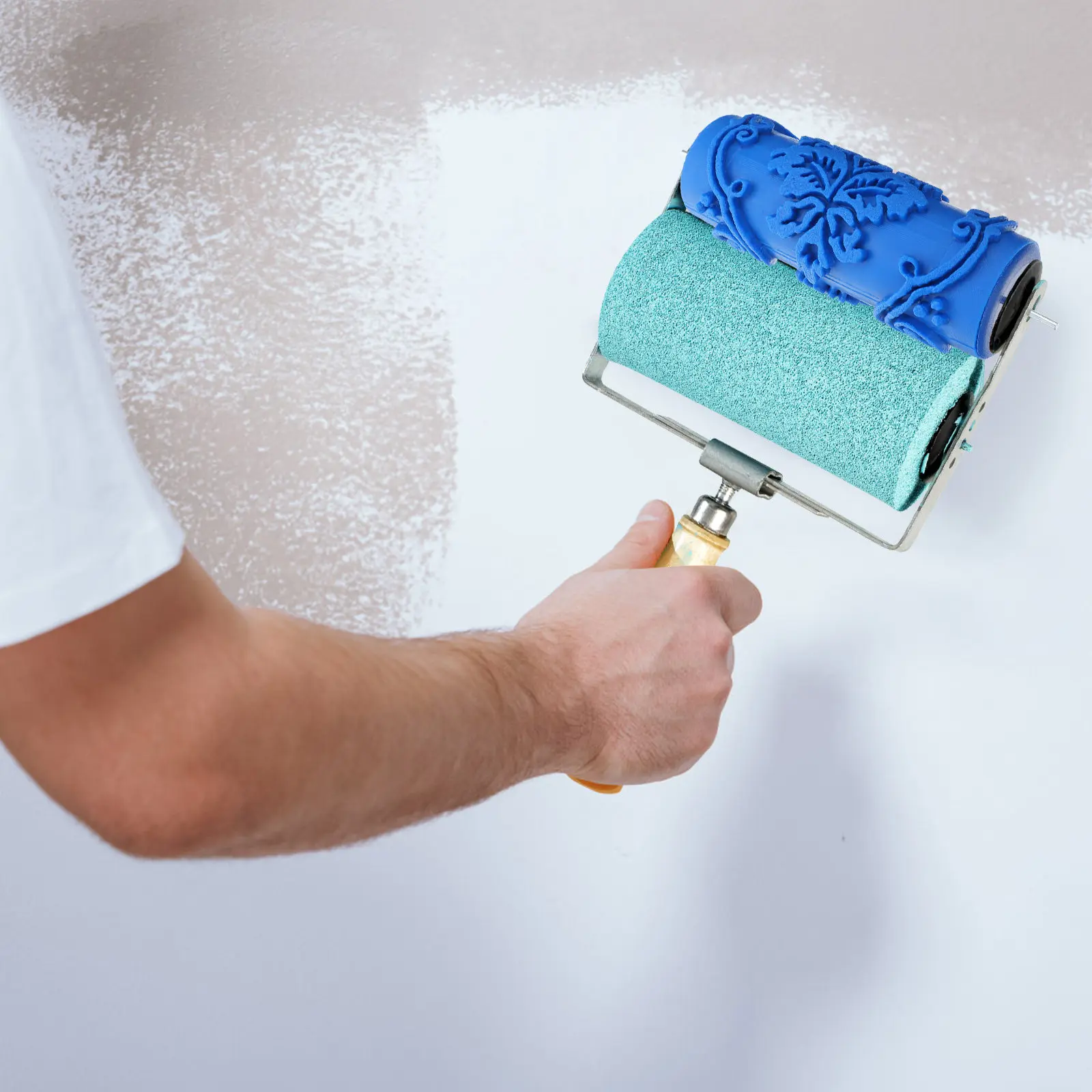 5 Inch Blue DIY Wall Decoration Roller for Flower Pattern Painting with Texture Or Paint Wallpaper Look Wall Art
5 Inch Blue DIY Wall Decoration Roller for Flower Pattern Painting with Texture Or Paint Wallpaper Look Wall Art
