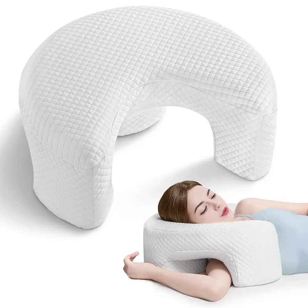 Side Sleeping Pillow With Arm Holes - Ergonomic Memory Foam Pillow For Cervical, Neck, Shoulder & Rotator Cuff Pain Relief - I
Side Sleeping Pillow With Arm Holes - Ergonomic Memory Foam Pillow For Cervical, Neck, Shoulder & Rotator Cuff Pain Relief - I