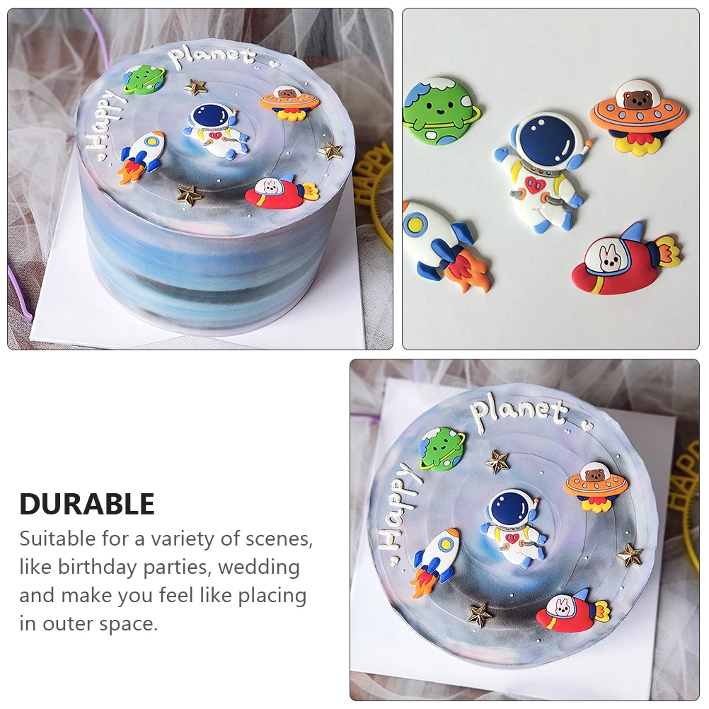 15 Pcs Decorations Astronaut Cake Cupcake Toppers Beach Birthday Figurine for Child
15 Pcs Decorations Astronaut Cake Cupcake Toppers Beach Birthday Figurine for Child