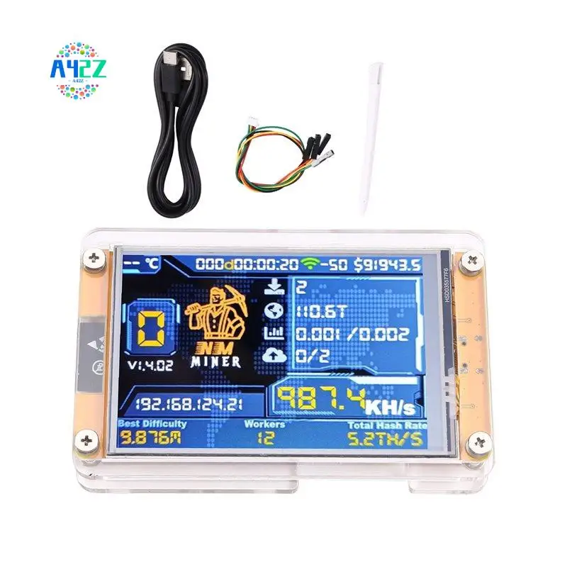 A42Z-987KH/S Nmminer Nerdminer 3.5 Inch Big Display Bitcoin Crypto Solo Lottery Miner Upgraded Harshrate Nerdminer
A42Z-987KH/S Nmminer Nerdminer 3.5 Inch Big Display Bitcoin Crypto Solo Lottery Miner Upgraded Harshrate Nerdminer