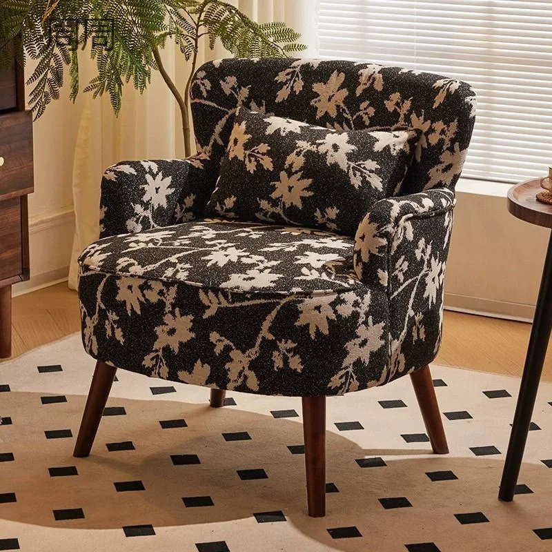 #American Retro Floral Single Sofa Chair For Small Living Room Balcony Modern Asian Design Style Casual
#American Retro Floral Single Sofa Chair For Small Living Room Balcony Modern Asian Design Style Casual