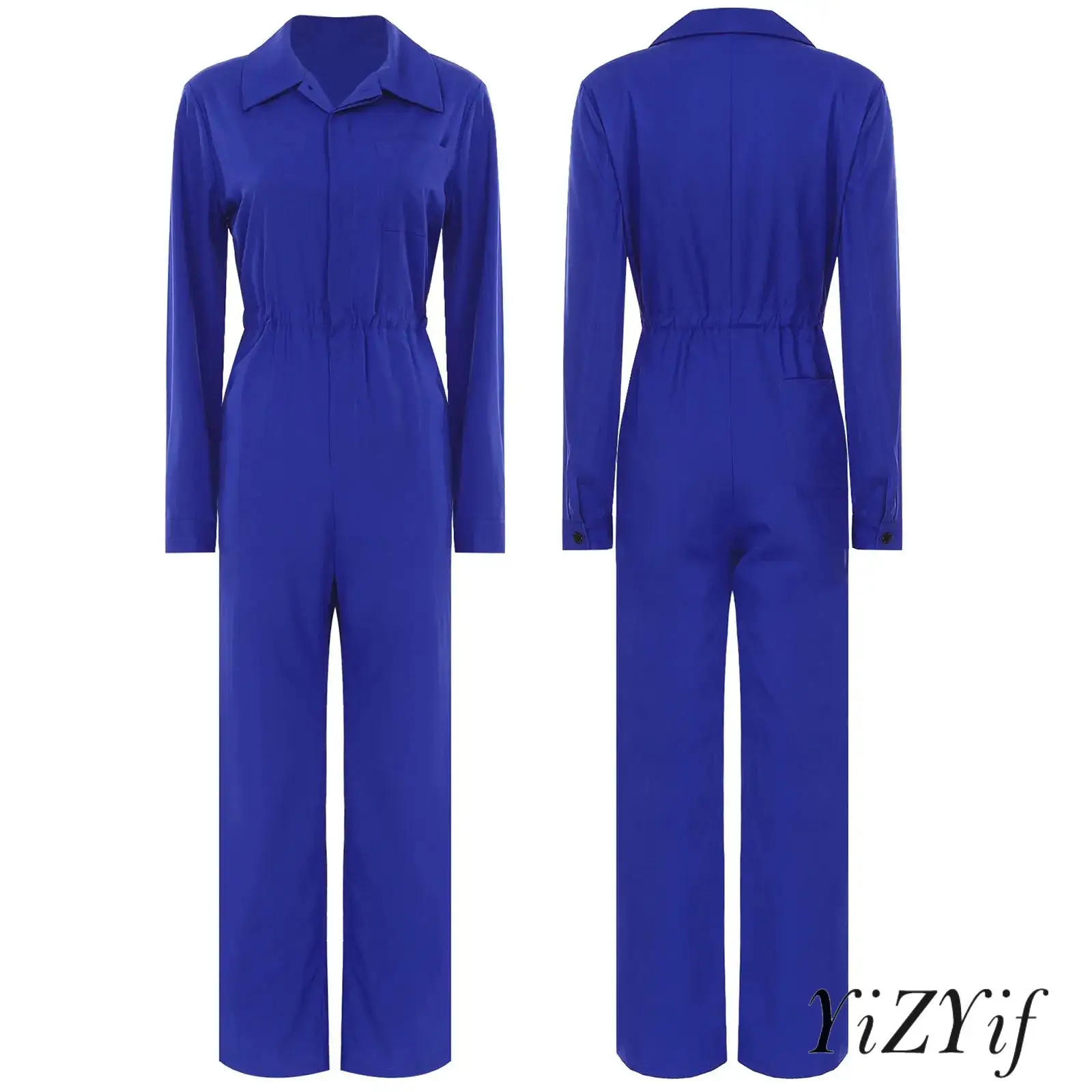 Women Solid Casual Button Flap Jumpsuit Cargo Pants One-Piece Work Coverall Turn-Down Collar Romper Travel Holiday Playsuit
Women Solid Casual Button Flap Jumpsuit Cargo Pants One-Piece Work Coverall Turn-Down Collar Romper Travel Holiday Playsuit