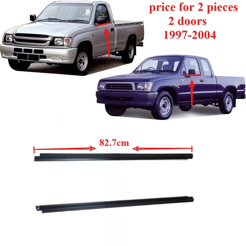 2 Pieces 2 Doors 68161-35040 Outside Window Glass Rubber for Toyota Hilux 1997-2004 Moudling Belt Line for Hilux black
2 Pieces 2 Doors 68161-35040 Outside Window Glass Rubber for Toyota Hilux 1997-2004 Moudling Belt Line for Hilux black