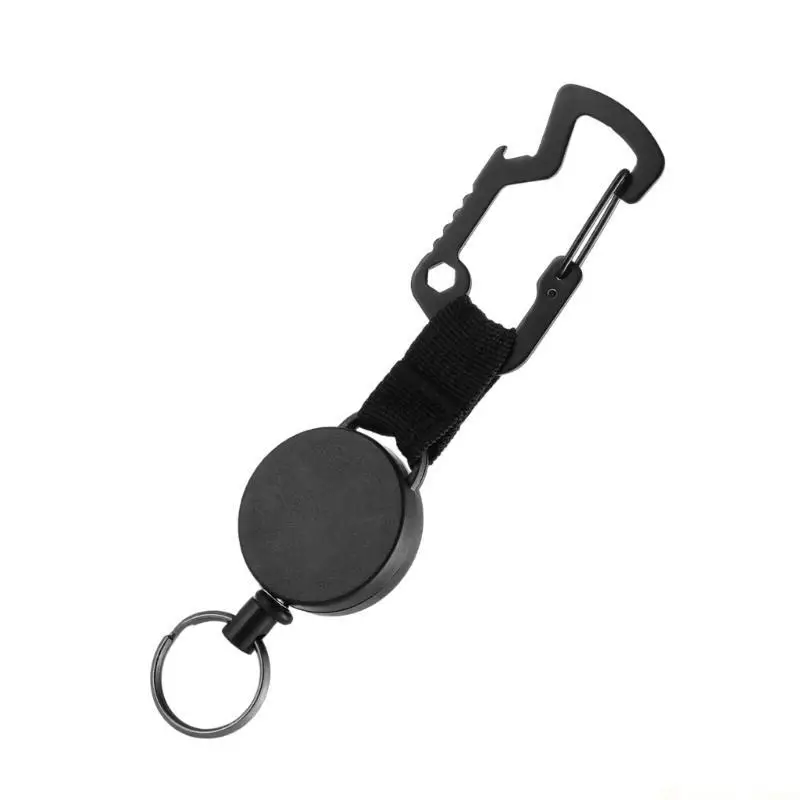 31BE Steel Wire Rope Buckles Holder Retractable Keychain Badges Holder Enduring
31BE Steel Wire Rope Buckles Holder Retractable Keychain Badges Holder Enduring