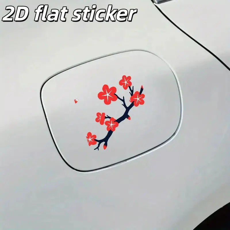 1pc 2D Flat Red Plum Blossom Vinyl Sticker, Waterproof Self-adhesive Decal for Car Window Laptop Smooth Surfaces
1pc 2D Flat Red Plum Blossom Vinyl Sticker, Waterproof Self-adhesive Decal for Car Window Laptop Smooth Surfaces
