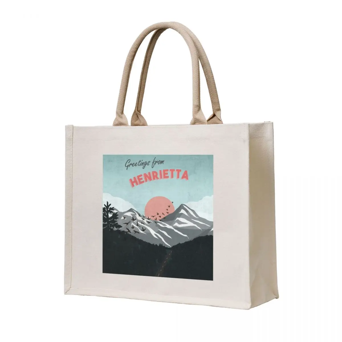 Greetings from Henrietta Postcard Art Tote Bag Shopper handbag tote bag custom Large bags for women
Greetings from Henrietta Postcard Art Tote Bag Shopper handbag tote bag custom Large bags for women