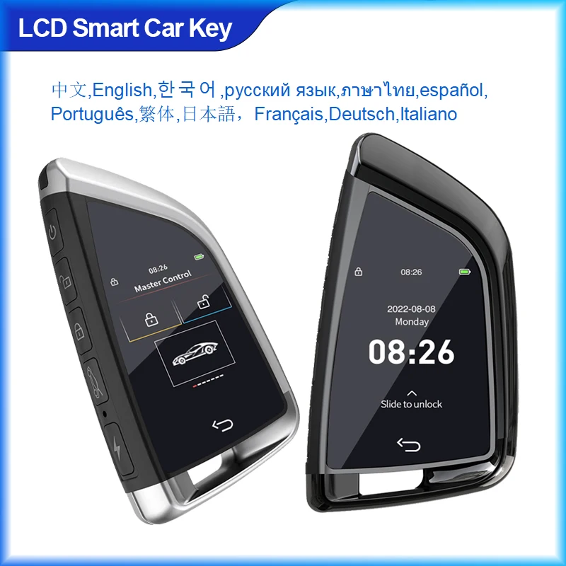 Luxurious Universal Smart Car Key Aluminum Alloy LCD Display 5-Button Multi Language Programmer Entry Auto
Luxurious Universal Smart Car Key Aluminum Alloy LCD Display 5-Button Multi Language Programmer Entry Auto