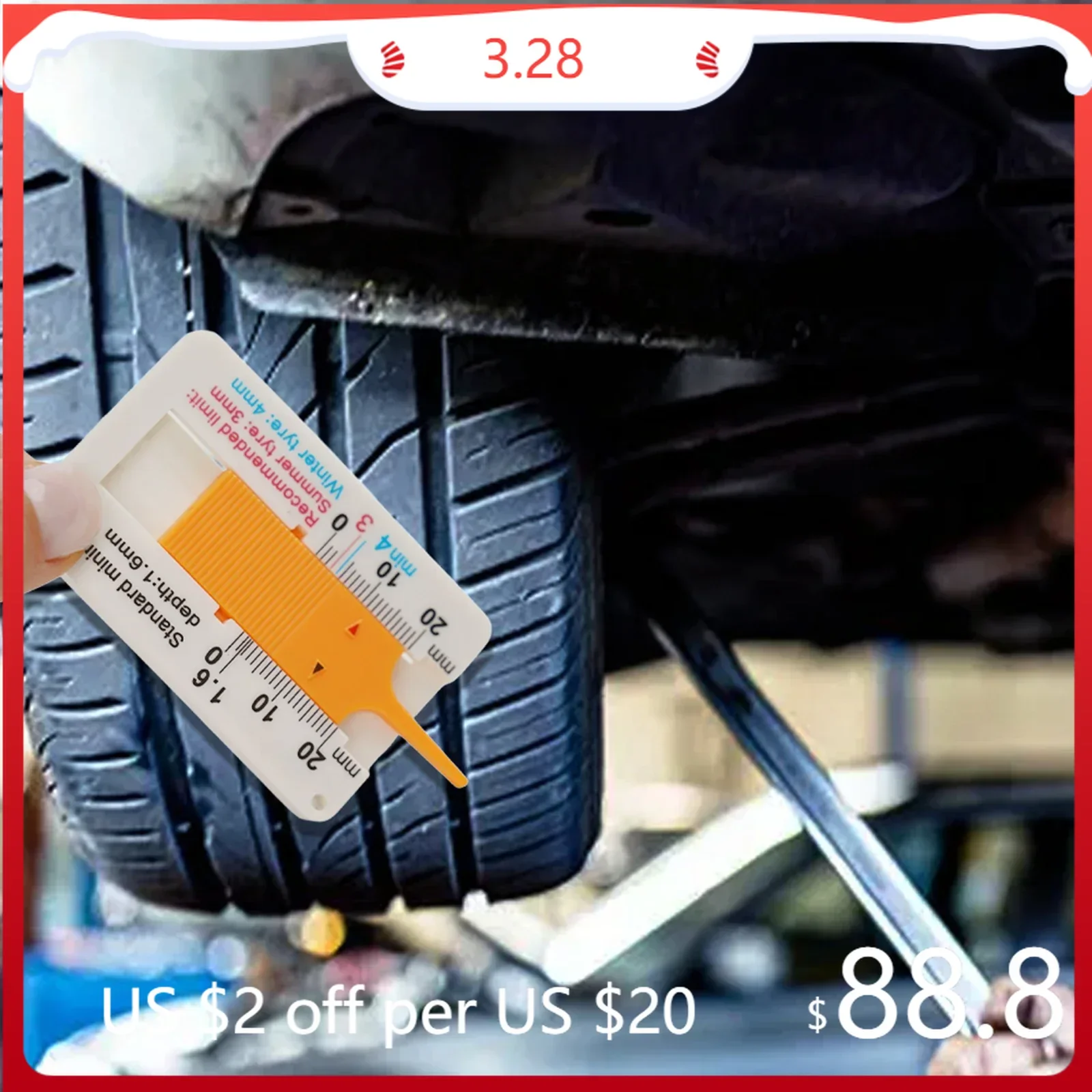 10pcs 0-20mm Tyre Tread Depth Gauge Accessories Caliper Checking Tyre Tread Tool Depth Lightweight Plastic High Quality
10pcs 0-20mm Tyre Tread Depth Gauge Accessories Caliper Checking Tyre Tread Tool Depth Lightweight Plastic High Quality