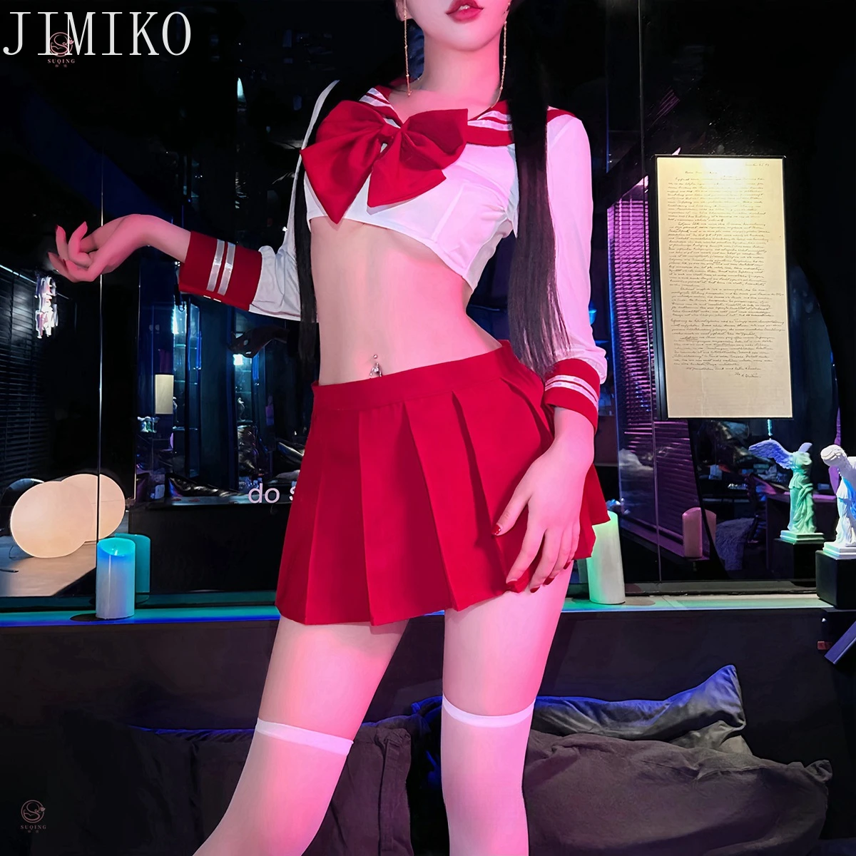 Kawaii Sailor Suit Anime Naughty Japanese Pleated Skirt Uniform Women Lingerie Costume Cosplay Magical Sailor Onesie Skirt Set
Kawaii Sailor Suit Anime Naughty Japanese Pleated Skirt Uniform Women Lingerie Costume Cosplay Magical Sailor Onesie Skirt Set