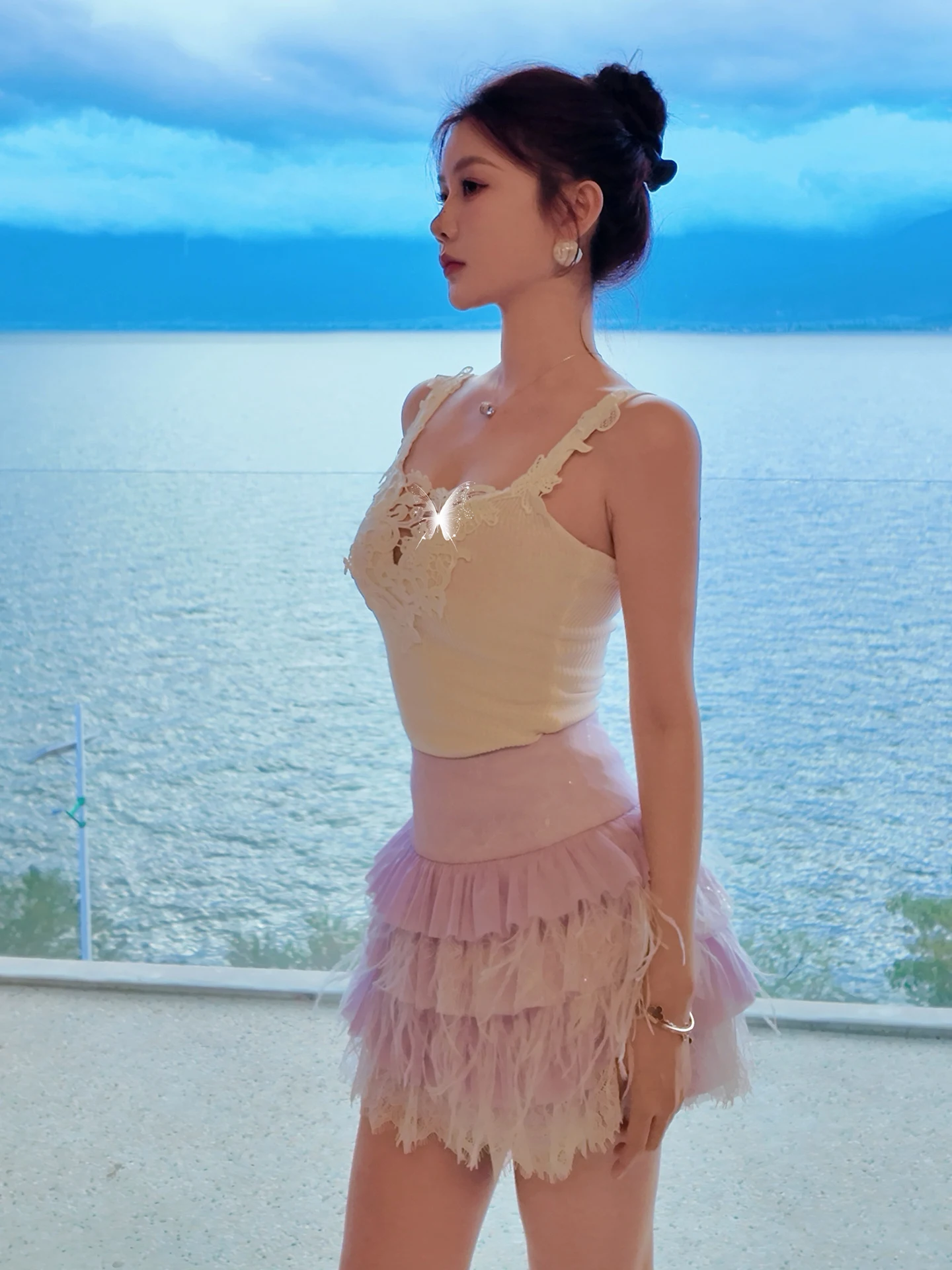 Azhen Proven Multi-layer Feather Tulle Cake Skirt City Commute Party Casual Mid-waist Standard Fit Knot Shiny Diamond
Azhen Proven Multi-layer Feather Tulle Cake Skirt City Commute Party Casual Mid-waist Standard Fit Knot Shiny Diamond