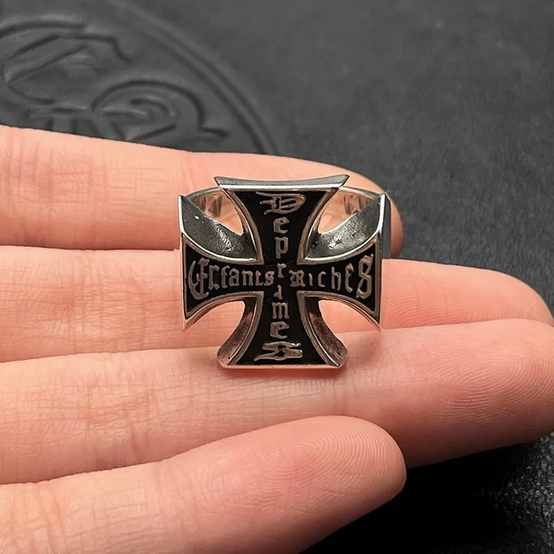 Trendy Thai Silver Retro Old and Melancholy Rich Second Generation Cross Ring Men's Domineering Seal Ring
Trendy Thai Silver Retro Old and Melancholy Rich Second Generation Cross Ring Men's Domineering Seal Ring