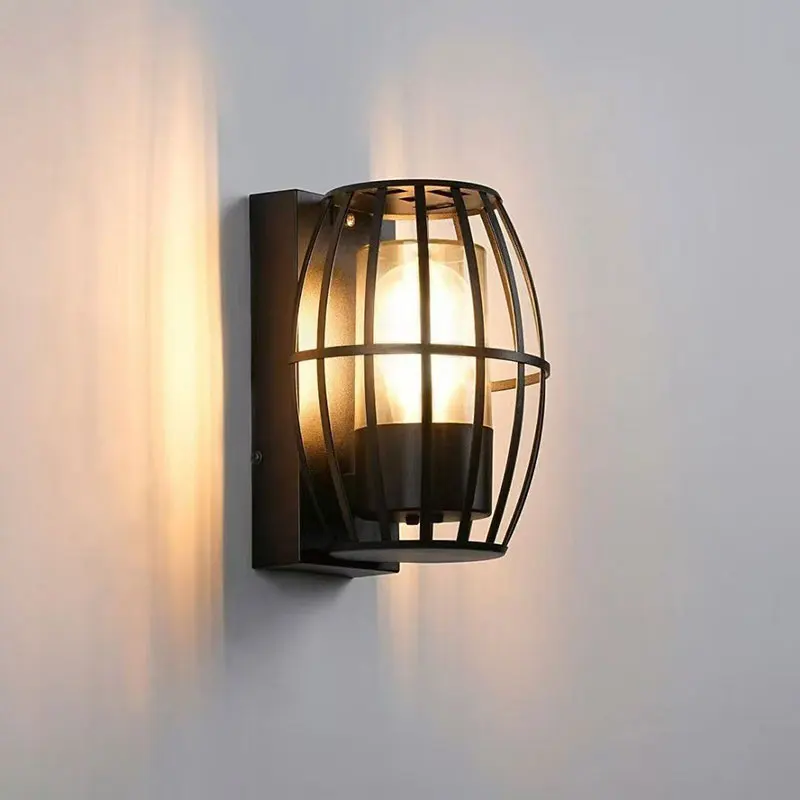 Outdoor Wall Lamp American Retro Waterproof Insect Proof Doorway Balcony Courtyard Exterior Lamps Birdcage Bar Cafe Wall Light
Outdoor Wall Lamp American Retro Waterproof Insect Proof Doorway Balcony Courtyard Exterior Lamps Birdcage Bar Cafe Wall Light