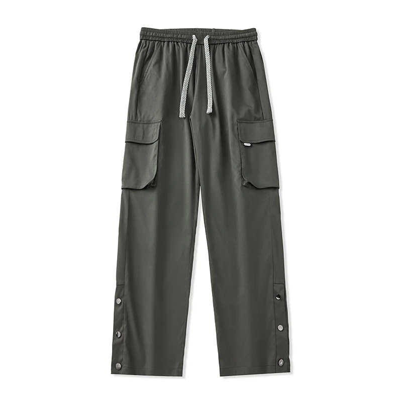 Summer Men's Workwear Drawstring Pants with Wide Leg and Multiple Pockets, Breathable Casual Trousers
Summer Men's Workwear Drawstring Pants with Wide Leg and Multiple Pockets, Breathable Casual Trousers