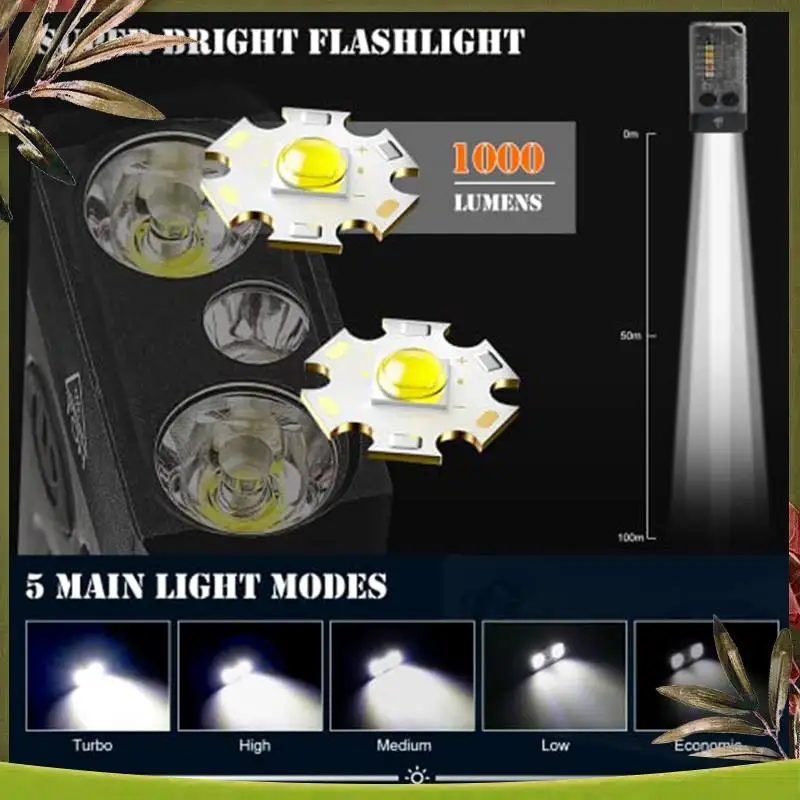 Reliable-Rechargeable Pocket Flashlight Flashlight LED 13 Light Modes 1000 High Lumen IPX4 Mini Flashlight
Reliable-Rechargeable Pocket Flashlight Flashlight LED 13 Light Modes 1000 High Lumen IPX4 Mini Flashlight