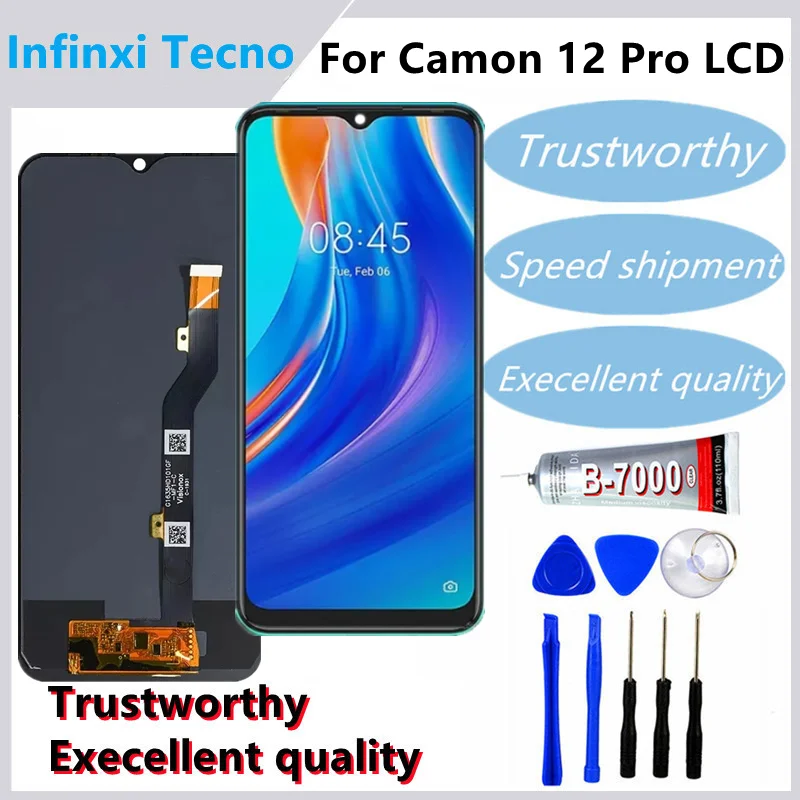 100%TEST For Tecno LB8 camon 12 pro CC9 Pouvoir 3 plus Display LCD + Touch Screen Assembly Replacement +Tools
100%TEST For Tecno LB8 camon 12 pro CC9 Pouvoir 3 plus Display LCD + Touch Screen Assembly Replacement +Tools