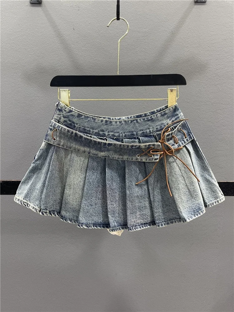 American Retro Tie-Dye Denim Half Skirt Women's Summer New Style Slimming Sexy A-Line Pleated Short Skirt Casual Cotton Polye...
American Retro Tie-Dye Denim Half Skirt Women's Summer New Style Slimming Sexy A-Line Pleated Short Skirt Casual Cotton Polye...