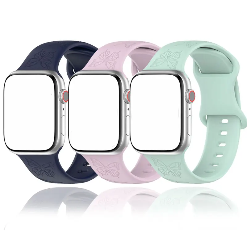 Ремешок с гравировкой бабочки для Apple Watch, ремешок 46 мм, 41 мм, 40 мм, 49 мм, 45 мм, 44 мм, 42 мм, силиконовый браслет iWatch Ultra 10 9 8 7 6 5 4
Ремешок с гравировкой бабочки для Apple Watch, ремешок 46 мм, 41 мм, 40 мм, 49 мм, 45 мм, 44 мм, 42 мм, силиконовый браслет iWatch Ultra 10 9 8 7 6 5 4