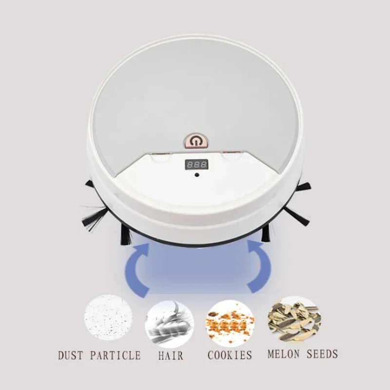 Robot Vacuum Cleaner Sweep and Wet Mopping Floors Carpet Run 60mins Auto Reharge Appliances Household Clean Machine
Robot Vacuum Cleaner Sweep and Wet Mopping Floors Carpet Run 60mins Auto Reharge Appliances Household Clean Machine